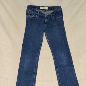 Abercrombie & Fitch Womens The A&F Super Skinny Blue Denim Jeans Size 4R W27 L33